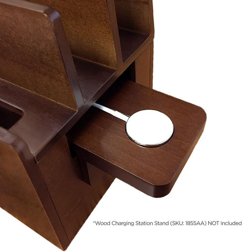 MobileVision Compatible Apple Watch Stand Adapter for Wood Charging Stations and Multi-Device Organizers