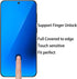 Samsung Galaxy S24 Plus Anti-Blue Privacy Tempered Glass - 2 Pack Mirror Anti-Spy Screen Protector, 6.7" Finger Unlock
