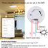 WenzhiIoT 5.8 MmWave 110/220V Presence Sensor, Smart Motion Sensor WiFi GHz Radar Presence Sensor Movement Body Motion