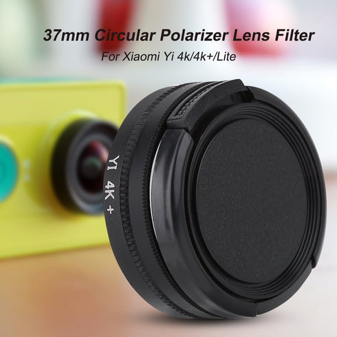 37mm Camera Lens Filter Set, Circular Polarizer Lens Filter with Adapter Ring for Xiaomi 4k/4k+/Lite