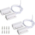 Aoje-Link RC-38A Wired Magnetic Door Switch Window Sensor Alarm for Home Security, 2pcs White