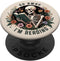 Funny Skeleton Book Lovers Go Away I'm Reading PopSockets Standard PopGrip for Bookish Enthusiasts