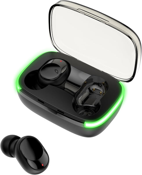 2024 New Version True Wireless Bluetooth Earbuds in-Ear Headphones Headset with Charging Case Compatible with Apple & Android, Dual Connect, Built-in Microphone, Stereo Sound - Model 13
