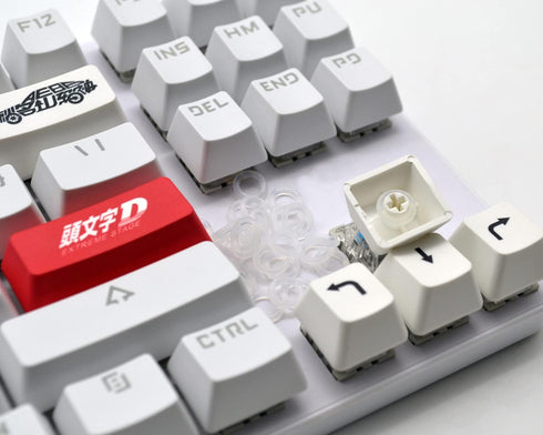 YIMAGUJRX RUNJRX Initial D Keycaps, Custom Enter Key Cap, PBT 5-Side Dye-Subbed, Custom Function 8 Key for Mechanical