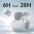 Q7 Wireless Open-Ear Headphones Bluetooth 5.3 Earbuds, Ultra Lightweight Clip On, 34H Playtime Earphones, USB-C Quick