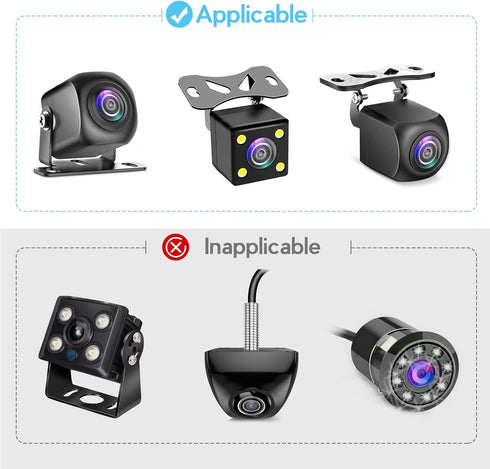 Pixelman Rear Camera Holder (Adhesive-2PCS), Universal Back Windshield Backup Camera Mount, Dash Cam Mirror Camera