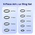 Wokyo 82mm-37mm 82mm 37mm Step Down Lens Filter Adapter Ring, Camera Lens Filter Metal Stepping Rings Kit Black