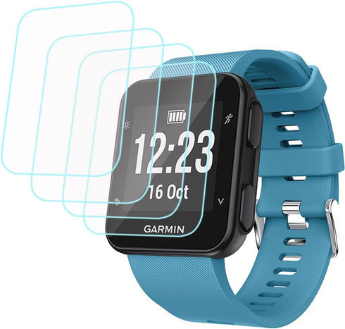Screen Protector for Garmin Forerunner 35, 4 Pack Tempered Glass Anti-Scratch High Definition Full Coverage Films