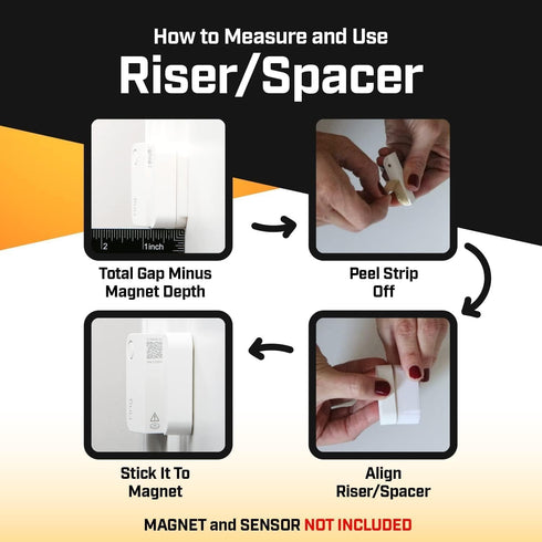 Spacer for Ring - Security Sensor Spacer for Wireless Home Security System, DIY Alarm 2nd Gen Accessories