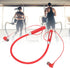 Shop BT 5.2 Neckband Earbuds: Wireless Magnetic Headphones, IPX5 Waterproof, Ergonomic Bass Sports Earphones (Red).