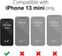 for iPhone 13 Mini Clear Case Square Edge, Transparent TPU Silicone Rubber Phone Case for Women Girl, Thin Slim Soft Airbag Reinforced Corner Bumper Protective Cover, Clear
