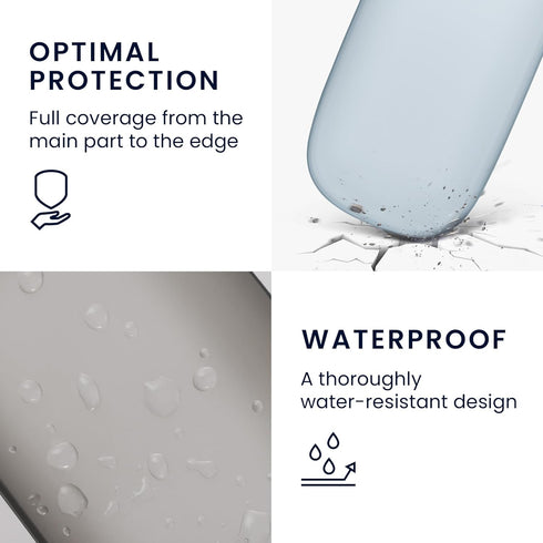kwmobile Silicone Cover Compatible with Apple Magic Mouse 1/2 - Soft Mouse Protector Grip - Light Blue