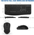 EDJO Wireless Keyboard and Mouse Combo, Full-Sized Ergonomic Computer Keyboard with Wrist Rest and 3 Level DPI