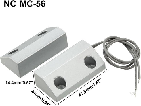 uxcell Rolling Door Contact Magnetic Reed Switch Alarm with 2 Wires for N.C. Applications MC-56 by uxcell