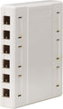 Tripp Lite 12-Port Surface-Mount Box for Keystone Jacks - Additional Breakout Pieces, Mounting Screws Included
