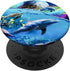 PopSockets Swappable PopGrip Galaxy Dolphin - Dolphins In Space