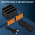 Vemico 360 X4 Batteries Charger Kit, 2500mAh Replacement X4 Batteries and USB-C 3-Channel Charger Hub