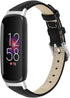 Band Compatible with Fitbit Inspire 3, Genuine Leather Replacement Wristband with Quick Release Straps