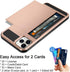 Vofolen Case for iPhone 11 Pro Max - Wallet with Credit Card Holder Slot, Dual Layer Hybrid Bumper Armor, Rose Gold