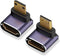 AreMe 8K Mini HDMI to HDMI Adapter (2 Pack), Up and Down 90
