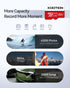 KOOTION 128GB MicroSDXC Memory Card - Class 10 High-Speed TF Flash Memory Card with Adapter.