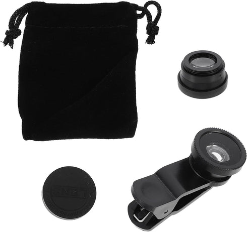 Toddmomy 2 Sets 3-in-1 Phone Camera Lens Kit with Fisheye, Macro, and Wide