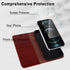 MONASAY Wallet Case for iPhone 11 Pro, 5.8-inch, Flip Folio Leather Cover with Glass Screen Protector and RFID Blocking