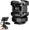 ULANZI PT-12 Camera Hot Shoe Extension Bracket with Triple Cold Shoe Mounts, 1/4'' Screw, Aluminum for Nikon Canon Sony