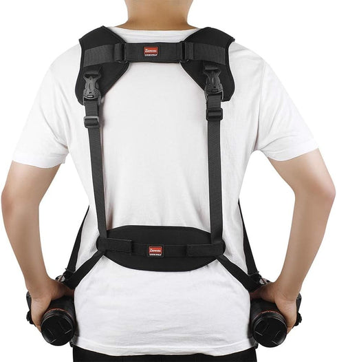 ztowoto Double Shoulder Camera Strap Harness, Quick Release Adjustable Tether Strap for DSLR SLR