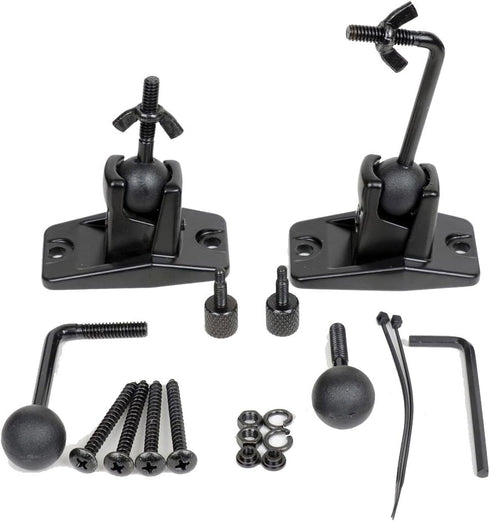 VideoSecu Universal Wall Ceiling Audio Speaker Mount for Home Theater - 4 Packs MS40B4 WN3 Speaker Bracket.