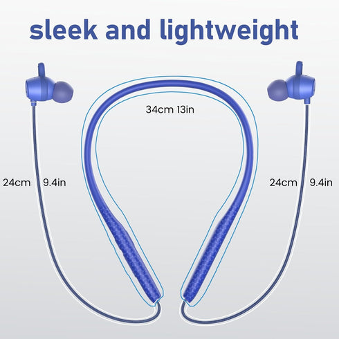 60 (3pack Neckband Earbuds Bluetooth with Stereo Sound,Headphones Wireless with Hours Playtime,Wireless Headphones,Ear