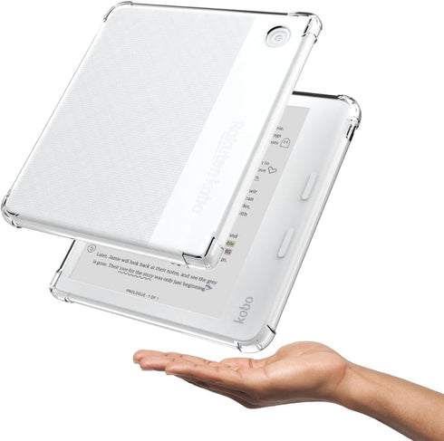 HNSBXQ 7 Inch 2024 Clear Case for Kobo Libra Colour and Screen Protector, Libra Color Ereader Case E-Reader Reinforced
