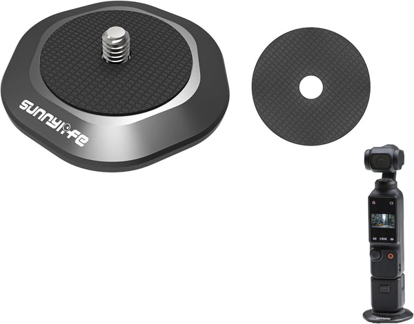Pocket 3 Strong Magnetic Base Camera Stand Mount for DJI Osmo Pocket 3/2, Insta360 ONE X3/2, FIMI Palm 2/1