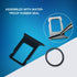 2022 SIM Card Tray Replacement for iPhone SE (Midnight) - Includes SIM Eject Pin Tool and Waterproof Rubber Seal - Easy