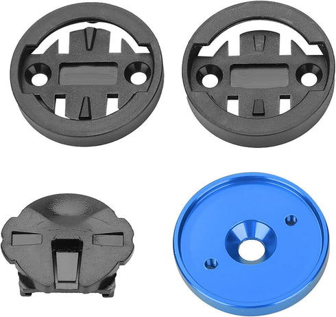 Road Bike Computer Holder, Stem Top Cover Stopwatch GPS Speedometer Mount (Blue)
