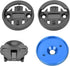 Road Bike Computer Holder, Stem Top Cover Stopwatch GPS Speedometer Mount (Blue)