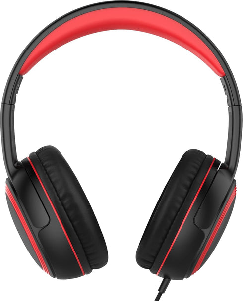 A10 On-Ear Headphones with Microphone, Lightweight Folding Stereo Bass Headphones with 1.5M No-Tangle Cord, Portable Wired Headphones for Smartphone Tablet Computer MP3 / 4 (Black)