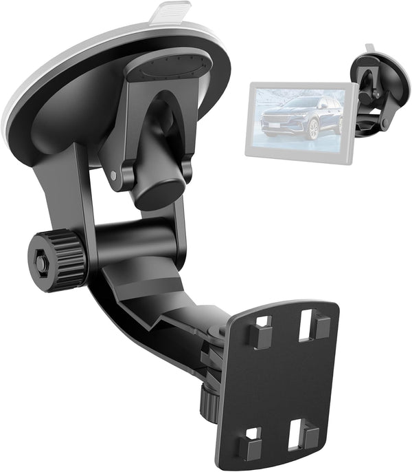 Backup Camera Monitor Mount, PixelMan Upgraded Version Windshield Mount for Vehicle Rear View Camera (4.3/5 in)