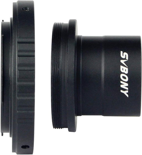 SVBONY Telescope Photo Adapter, T Adapter and T2 T Ring Adapter, 1.25 inch Compatible for Nikon Camera and Telescope