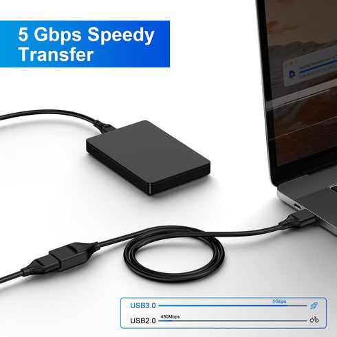 6FT Hub/Headset,High USB3.0 USB Extension Cable USB Male to Female Extender Cord for Keyboard/Mouse/Flash