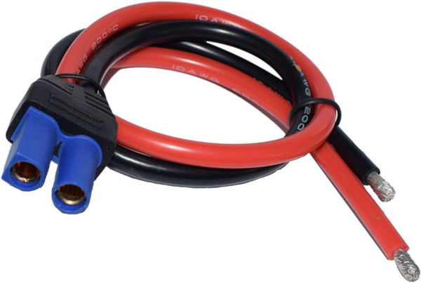 EC5 Female Connector, 10AWG Battery Charge Lead Adapter Cable 38 cm / 1.2 ft