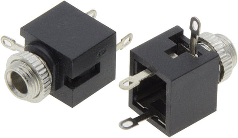 YXQ 3 Pins Female 3.5mm Mono TS Jacks Plug Socket Connectors, 10-Piece, Switch PCB Panel Chassis Mount