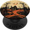 Halloween Vintage House Pumpkins Horror Spooky Bats Moon PopSockets Standard PopGrip