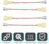 MLY 4 2-Pin PCS Car Door Speaker Wiring Harness Adapter, Plug and Play with Copper Terminals, Compatible