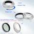 Haoge LH-X51W Ultra-Thin 2in1 All Metal Lens Hood with Adapter Ring Set for Fuji X100VI X100V Camera - Silver