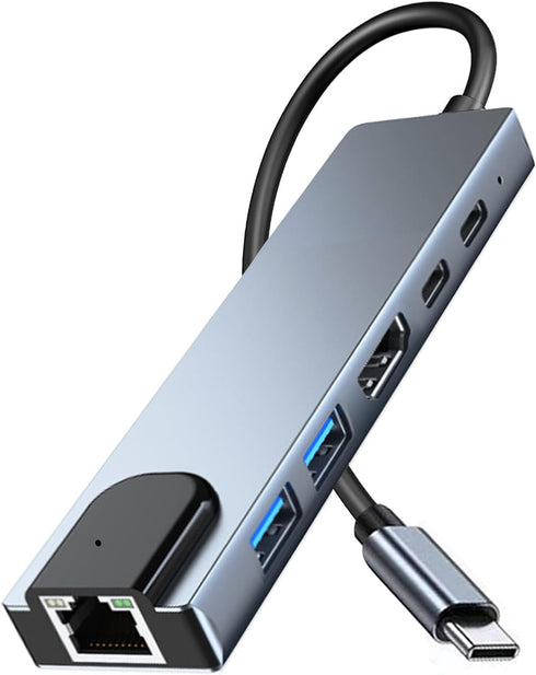 MVBOONE 6 in 1 Type C to HDTV Adapter, USB C Hub with