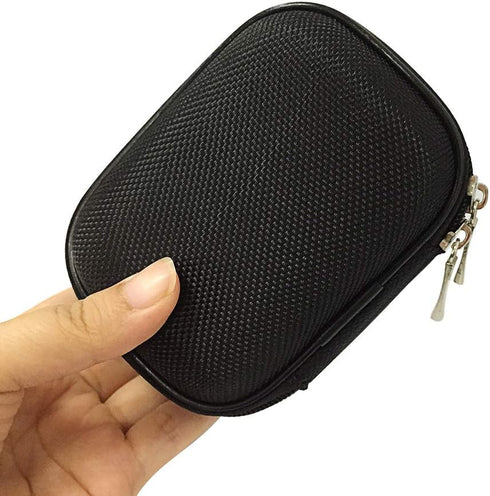 Earphone Case Portable Oxford Bag Holder with Two-Way Zipper for IEM, Earmold, Hearing Protector