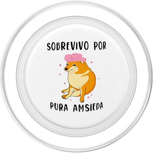 Sobrevivo Por Pura Ansiedad PopSockets MagSafe PopGrip for iPhone