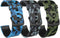FitTurn 3 Pack Camouflage Bands for KOSPET Tank M1/M1 Pro Smart Watch, Soft Silicone Sport Watchband for Men