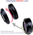 FotoZ 40.5mm 0.75x Mini Wide Angle Conversion Lens with Macro for Sony ZV-1F ZV-E10 Accessories